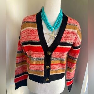 Bp Nordstrom Nwt Crop Cardigan Sweater. V-neck, Front Button Closure. XXS